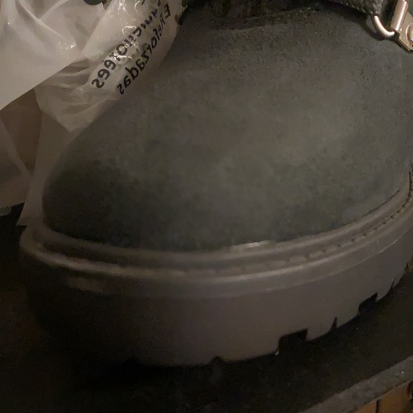 Justfab BLACK or GRAY Ankle Boots with Sweater Cuff - Picture 10 of 15